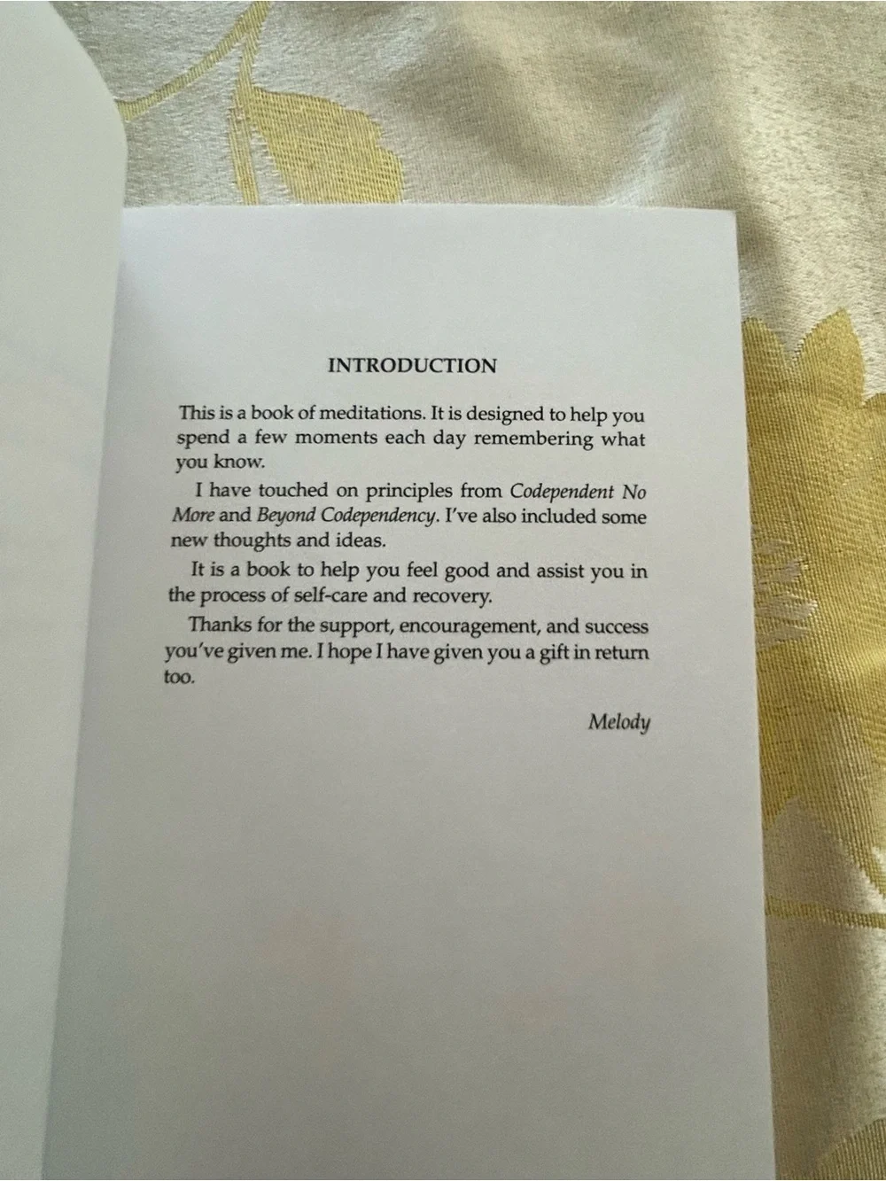 Melody Beattie language letting
